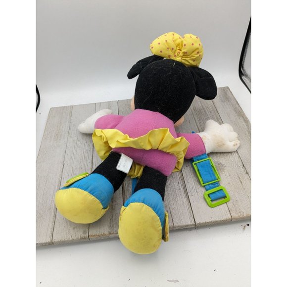 Learn to Dress vintage Minnie Mouse Plush Mattel Arcotoy 15" toy doll - Picture 2 of 4